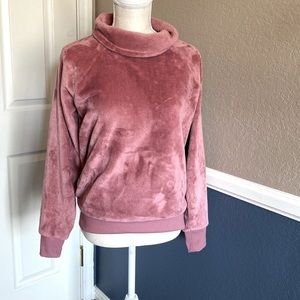 𝅺GAIAM Pink Plush Pullover Sweater Size XS